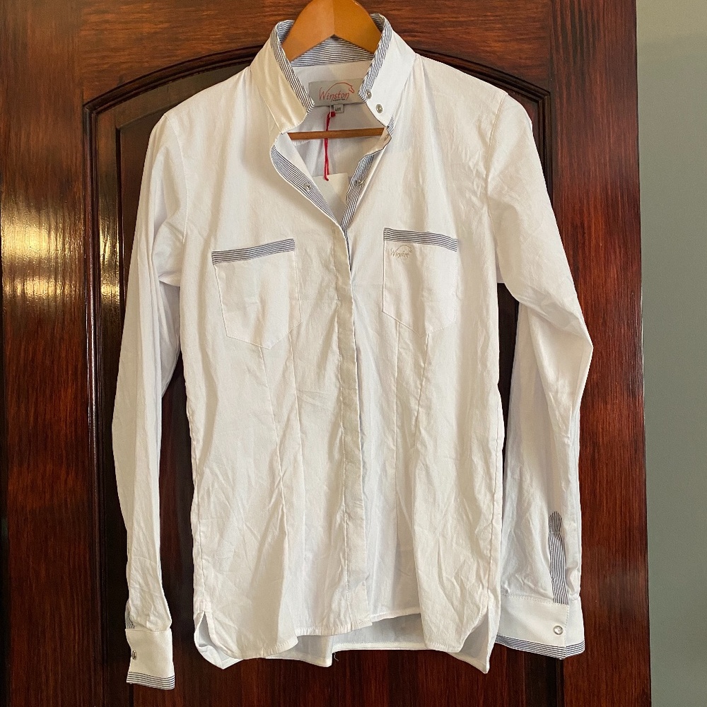 NWT Winston Equestrian Vienna Show Shirt 40T